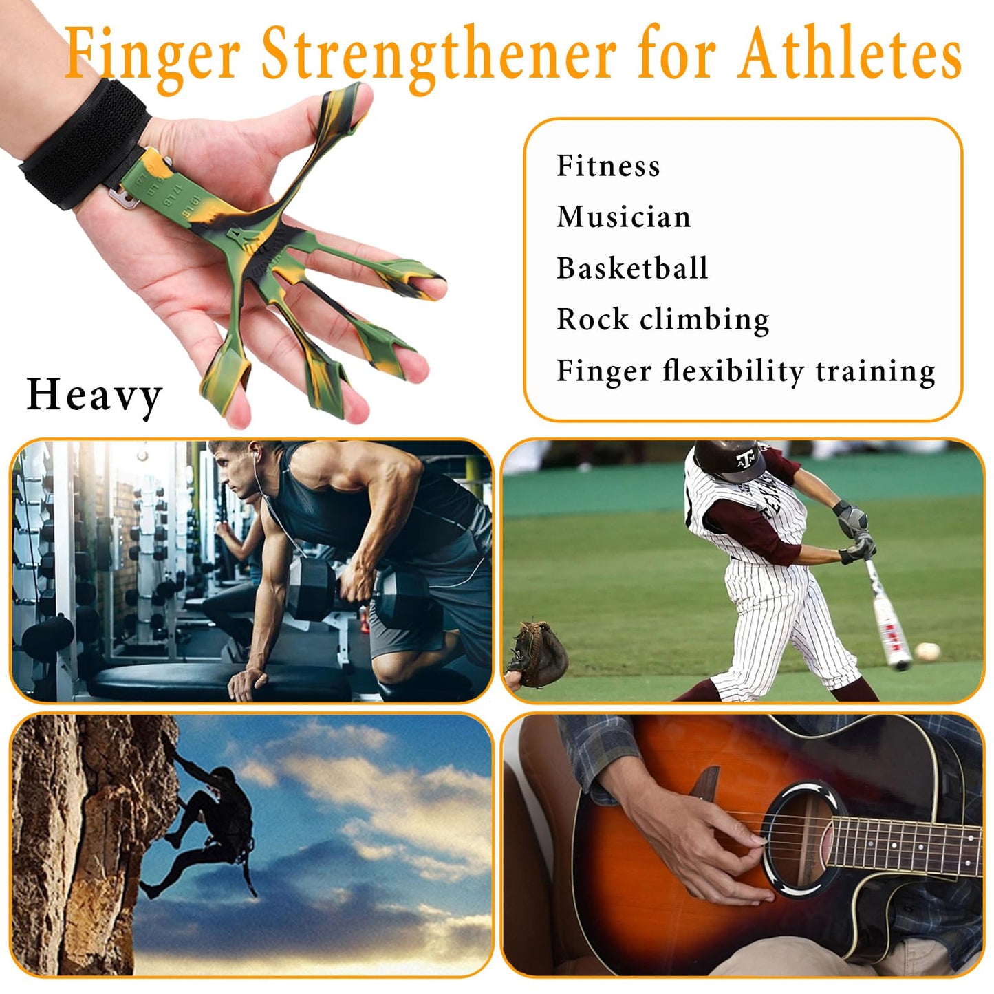 Grip Strength Trainer with Forearm Strengthener, Hand Grip Strengthener, Hand Extension Exerciser, Stress Relief Ball and Hand Grip Strengthener for Muscle Building and Injury Recover(5 PCS)