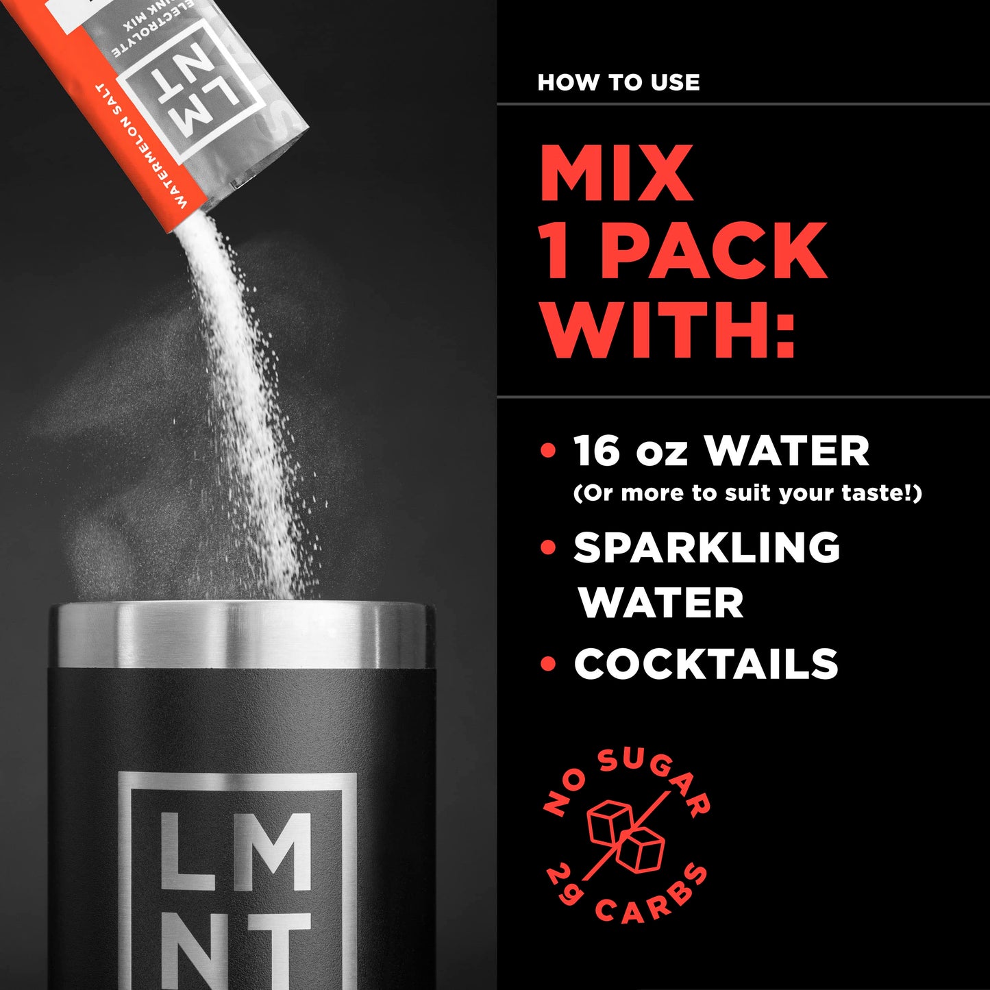 LMNT Zero Sugar Electrolytes - Raspberry Salt | Drink Mix | 30-Count