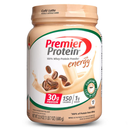 Premier Protein Powder, Chocolate Milkshake, 30g Protein, 1g Sugar, 100% Whey Protein, Keto Friendly, No Soy Ingredients, Gluten Free, 17 Servings, 24.5 Ounce (Pack of 1)