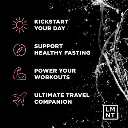 LMNT Zero Sugar Electrolytes - Raspberry Salt | Drink Mix | 30-Count