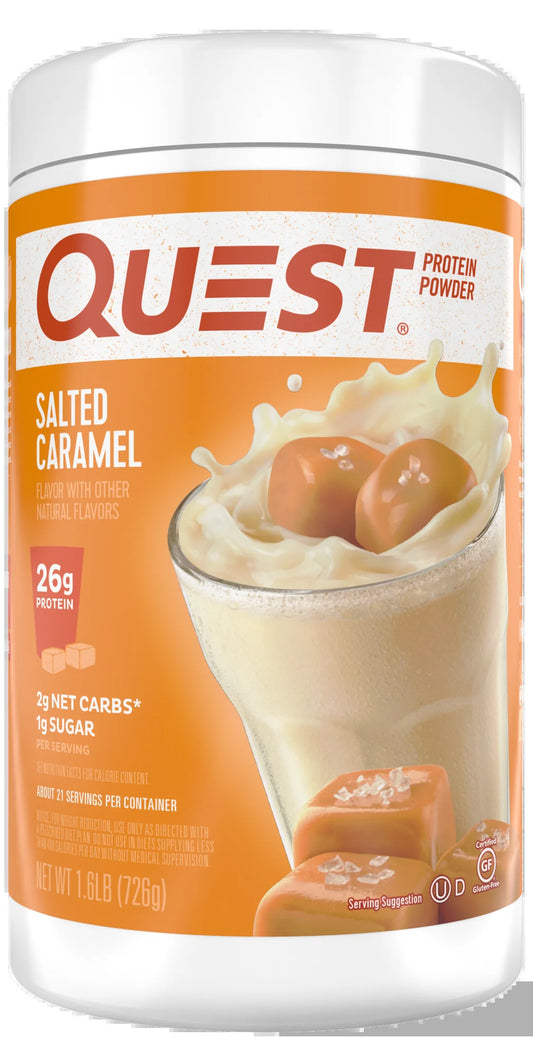 Quest Protein Powder, Salted Caramel, 26G Protein, 1.6 Lb, 25.6 Oz